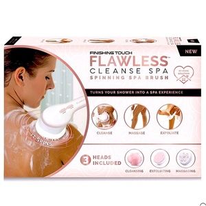 Finishing Touch® Flawless® Cleanse Spa Spinning Spa Brush. New. Never opened.